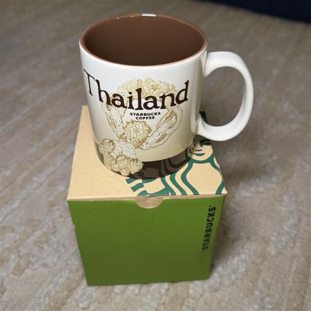 Starbucks Thailand 16 oz Global Icon Collector Mug 2018 Made in Thailand NIB
